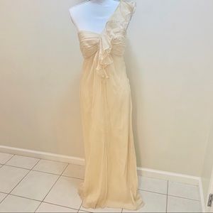AMSALE | Champagne Bridesmaid Dress